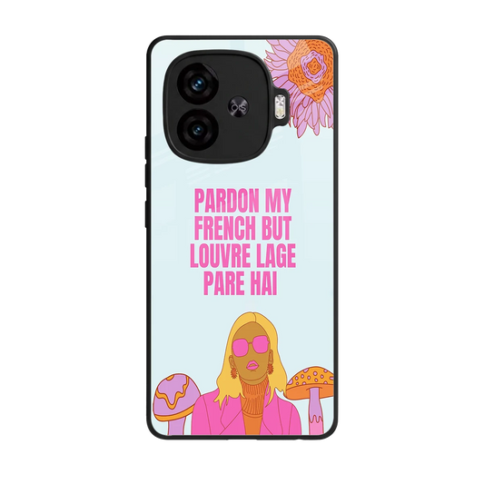 Louvre Lage Pade Hai back phone cover | glass case for iqoo neo 10r 5g
