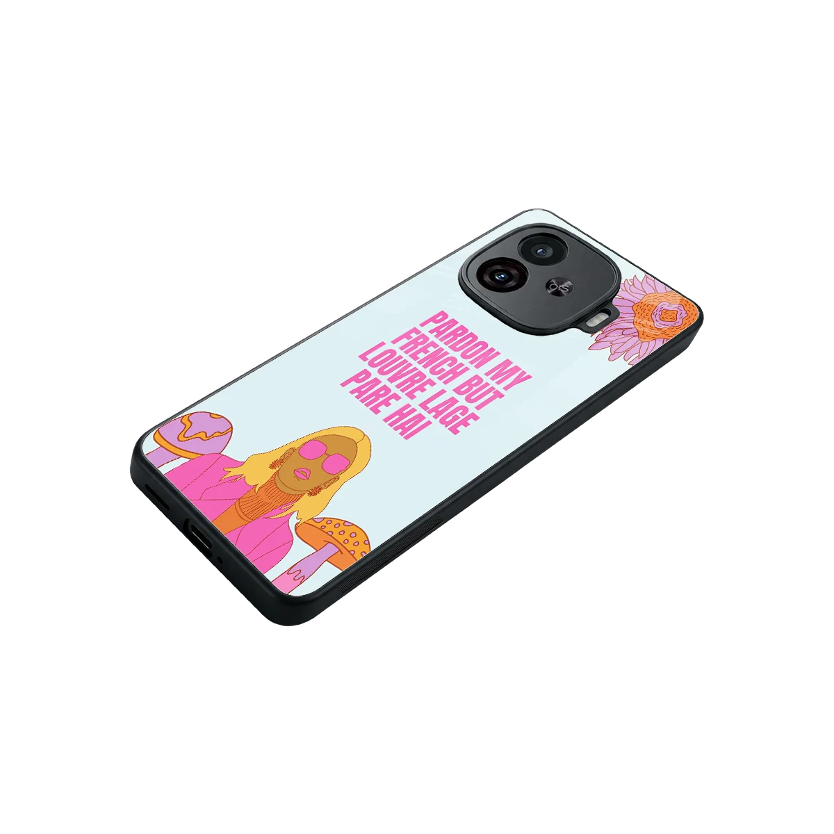 Louvre Lage Pade Hai stylish phone case for iqoo neo 10r 5g | glossy glass and slim fit