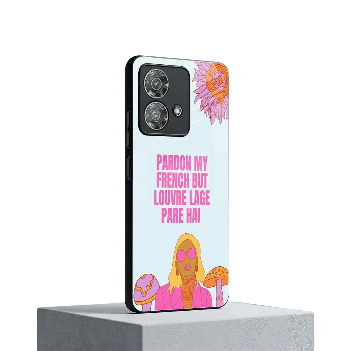 Louvre Lage Pade Hai motorola edge 40 neo 5g mobile cover | shockproof glass phone case