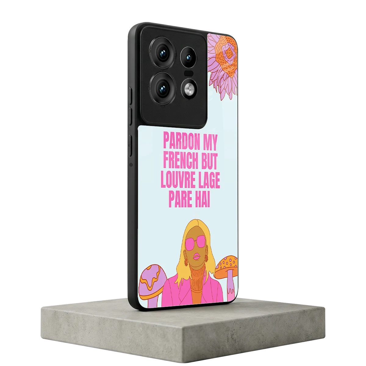 Louvre Lage Pade Hai motorola edge 50 pro mobile cover | shockproof glass phone case