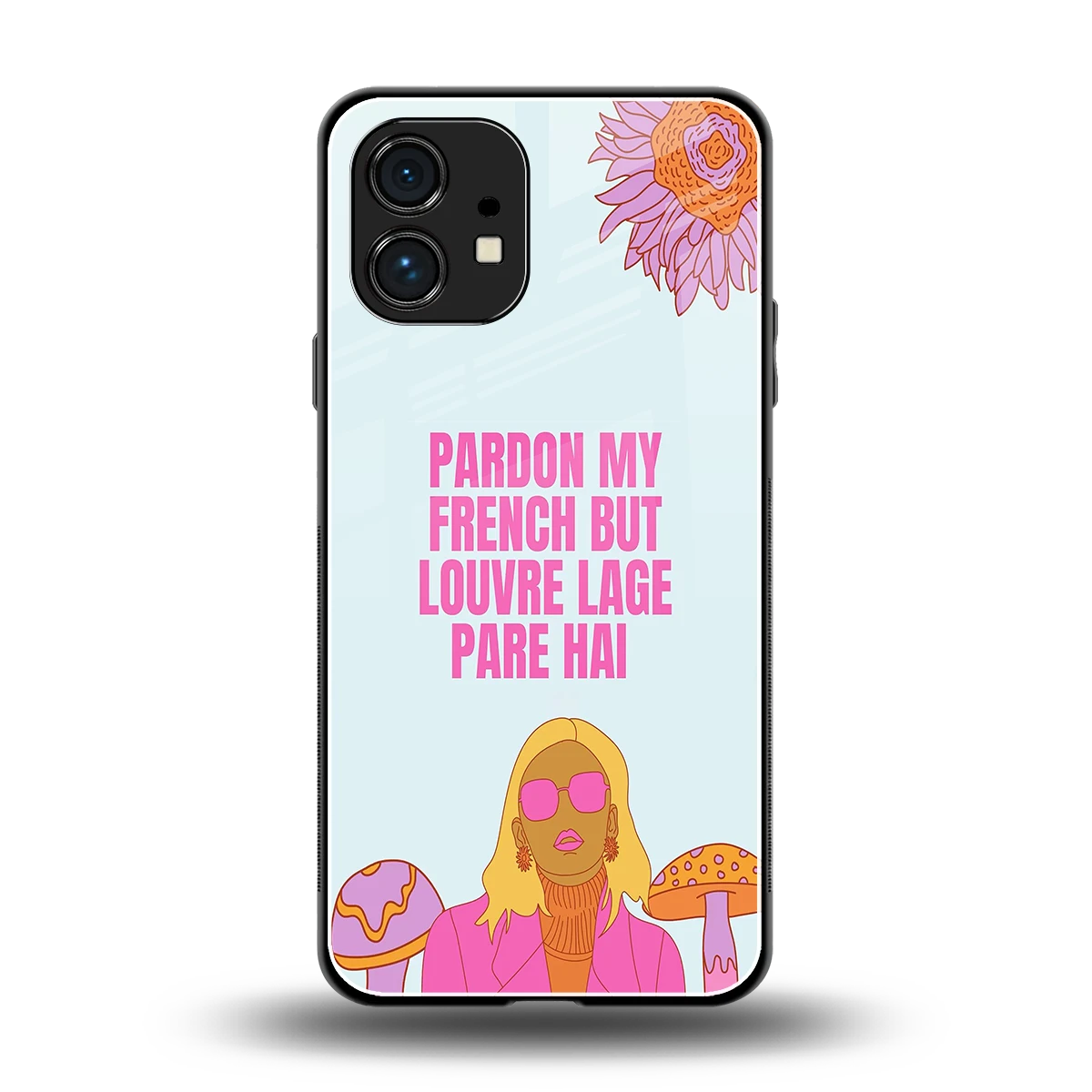 Louvre Lage Pade Hai back phone cover | glass case for nothing phone 1