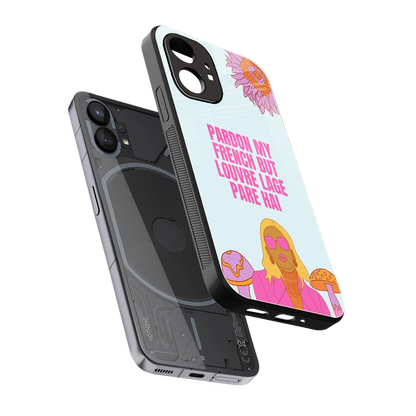 Louvre Lage Pade Hai sleek nothing phone 1 cover with tempered glass back and TPU edges