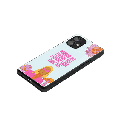 Louvre Lage Pade Hai stylish phone case for nothing phone 1 | glossy glass and slim fit
