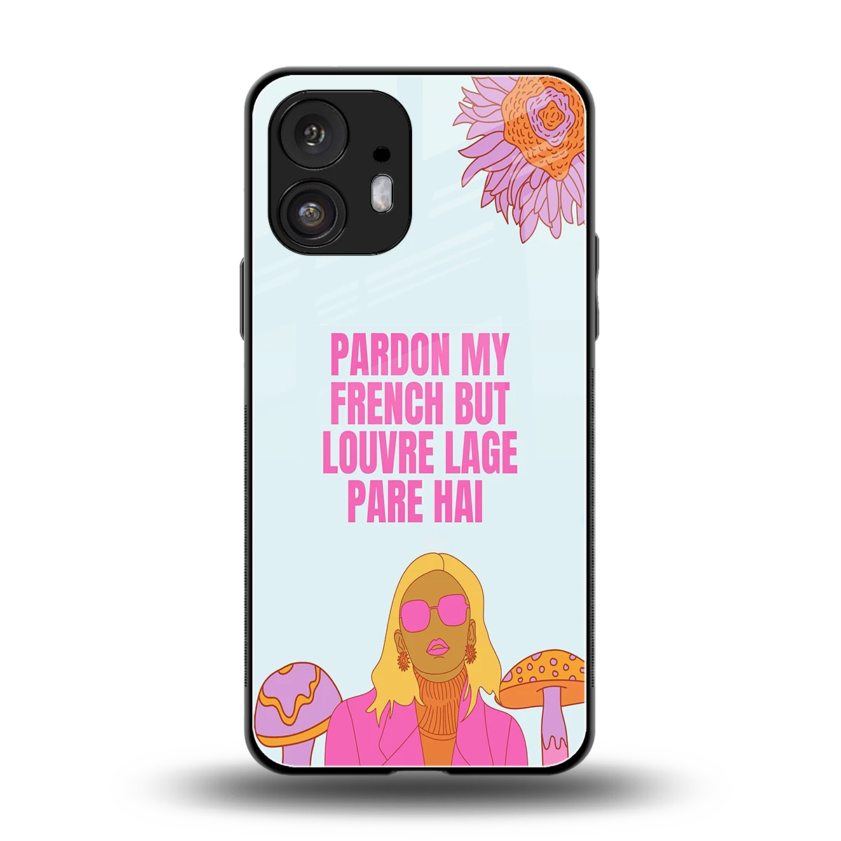 Louvre Lage Pade Hai back phone cover | glass case for nothing phone 2