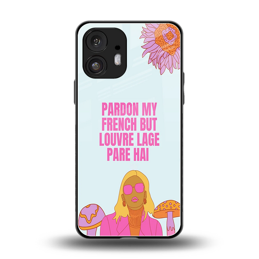 Louvre Lage Pade Hai back phone cover | glass case for nothing phone 2
