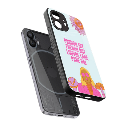 Louvre Lage Pade Hai sleek nothing phone 2 cover with tempered glass back and TPU edges