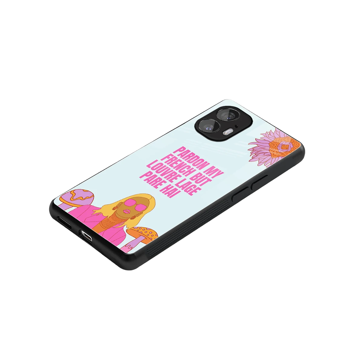 Louvre Lage Pade Hai stylish phone case for nothing phone 2 | glossy glass and slim fit