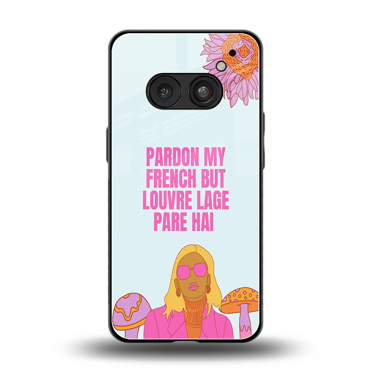 Louvre Lage Pade Hai back phone cover | glass case for nothing phone 2a