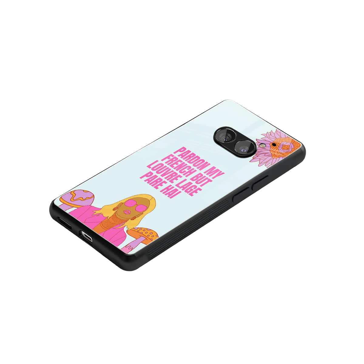 Louvre Lage Pade Hai stylish phone case for nothing phone 2a plus | glossy glass and slim fit