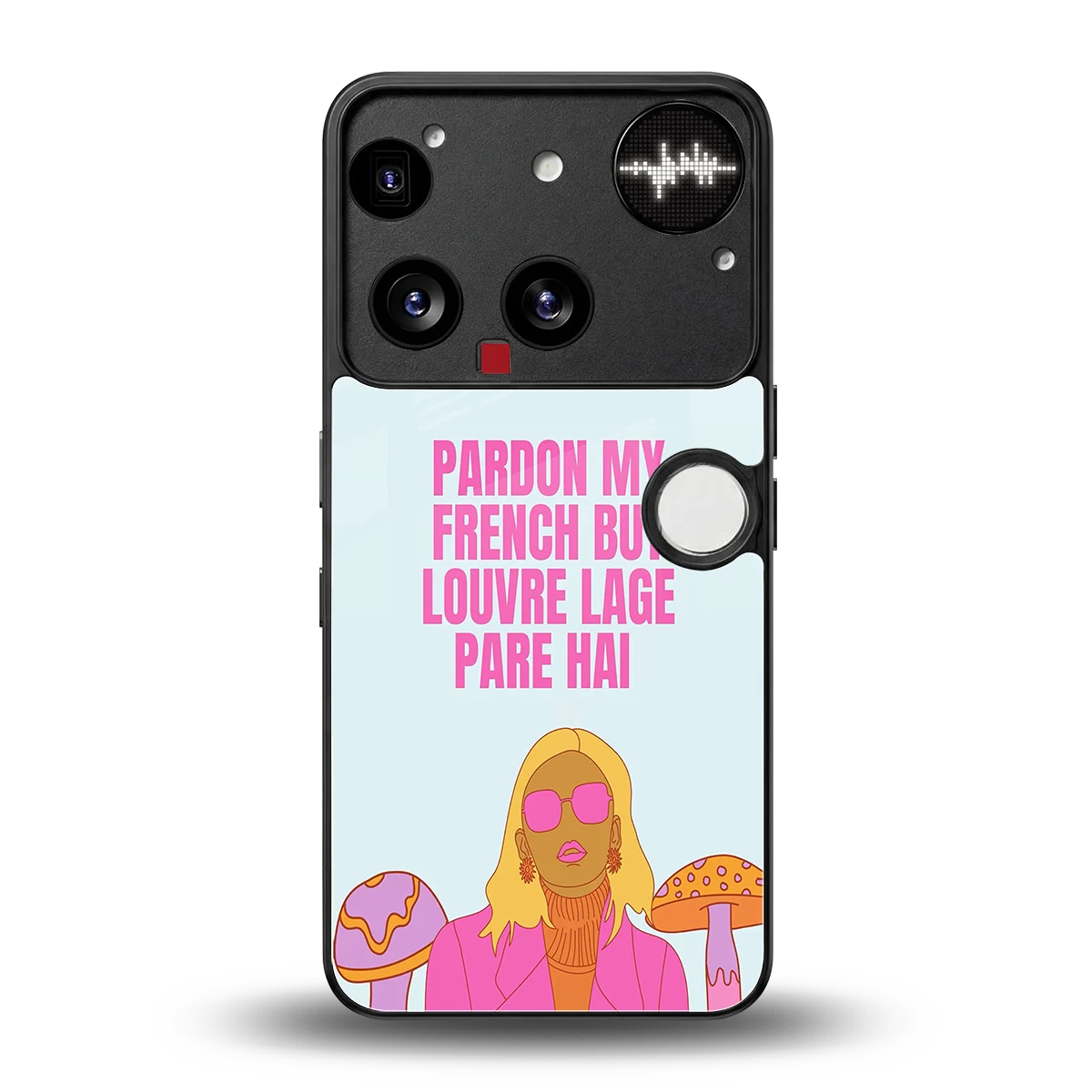 Louvre Lage Pade Hai back phone cover | glass case for nothing phone 3