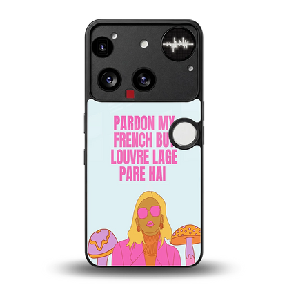Louvre Lage Pade Hai back phone cover | glass case for nothing phone 3