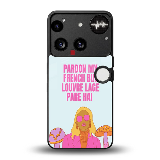 Louvre Lage Pade Hai back phone cover | glass case for nothing phone 3