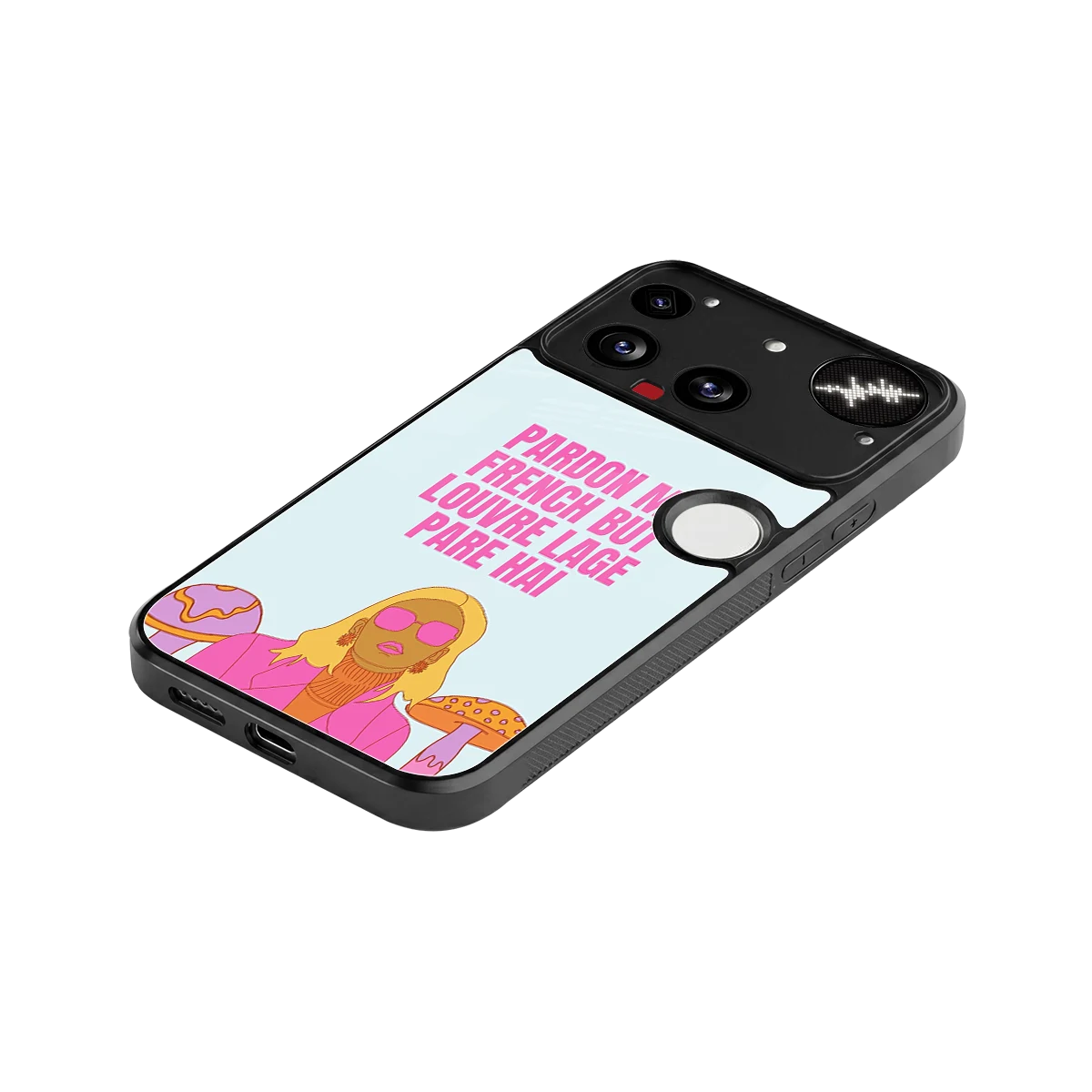 Louvre Lage Pade Hai stylish phone case for nothing phone 3 | glossy glass and slim fit
