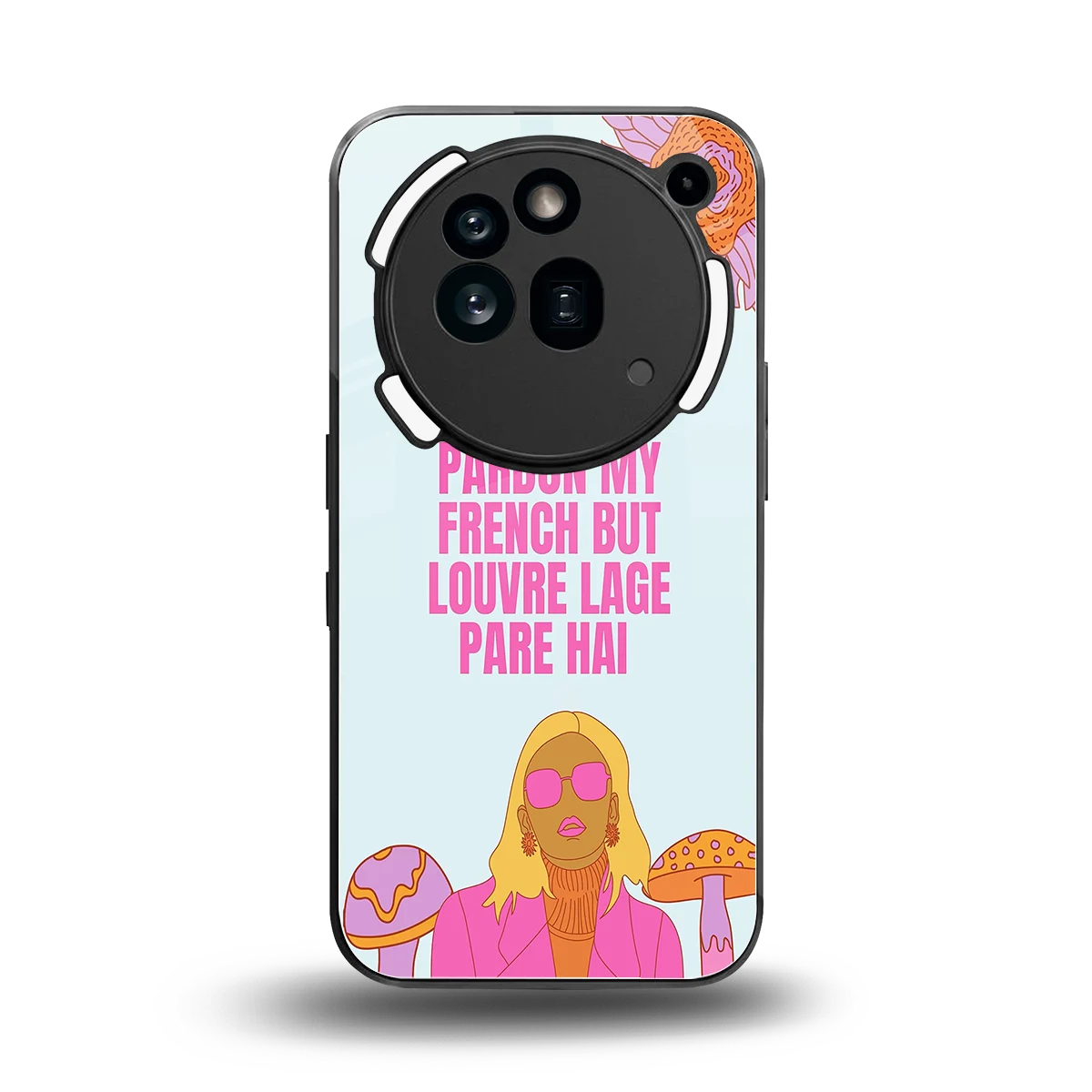 Louvre Lage Pade Hai back phone cover | glass case for nothing phone 3a pro