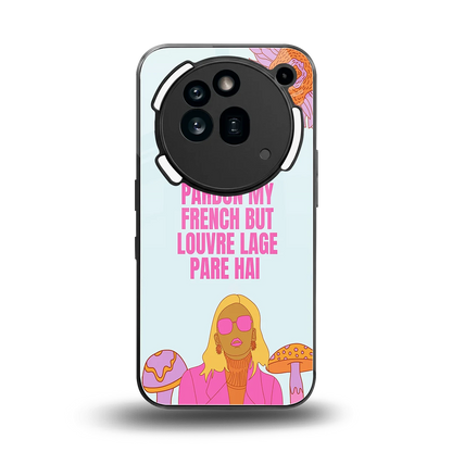 Louvre Lage Pade Hai back phone cover | glass case for nothing phone 3a pro