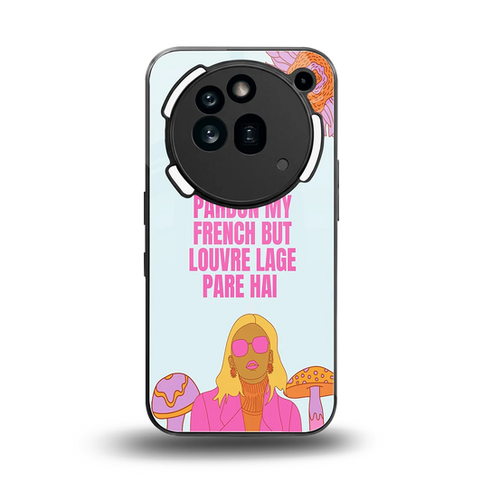 Louvre Lage Pade Hai back phone cover | glass case for nothing phone 3a pro