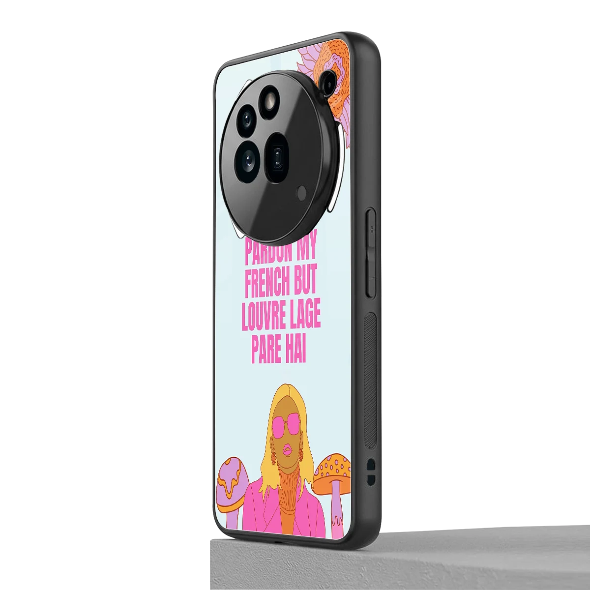 Louvre Lage Pade Hai nothing phone 3a pro mobile cover | shockproof glass phone case