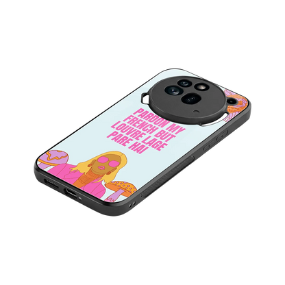 Louvre Lage Pade Hai stylish phone case for nothing phone 3a pro | glossy glass and slim fit