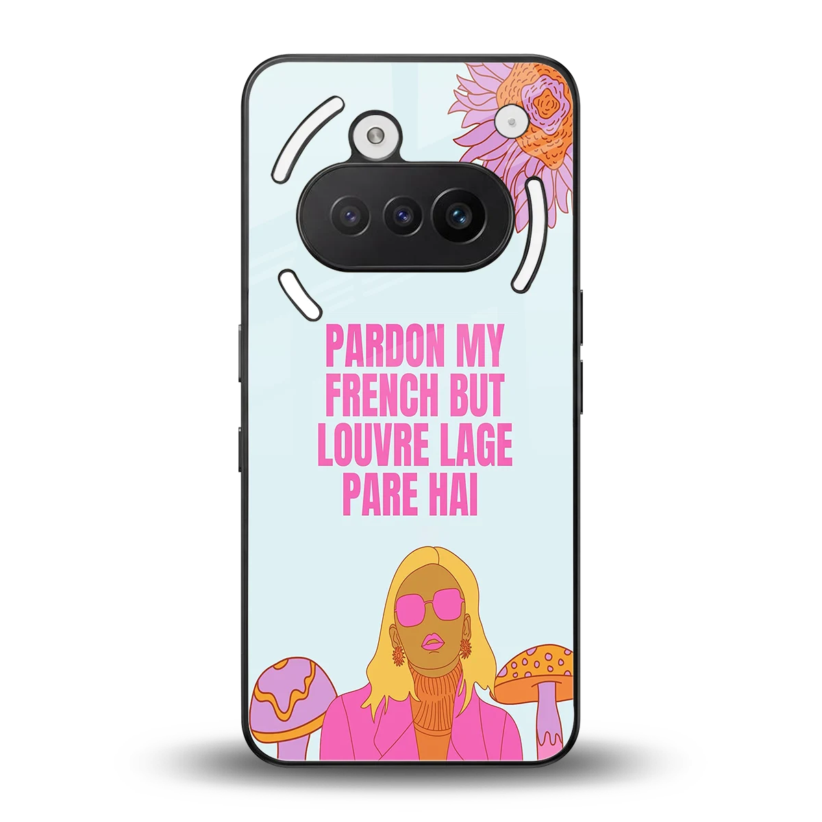 Louvre Lage Pade Hai back phone cover | glass case for nothing phone 3a