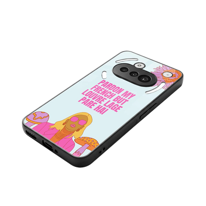 Louvre Lage Pade Hai stylish phone case for nothing phone 3a | glossy glass and slim fit