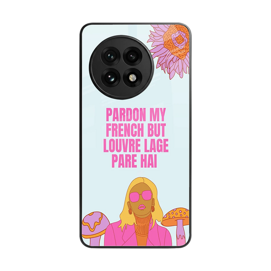 Louvre Lage Pade Hai back phone cover | glass case for oneplus 13r