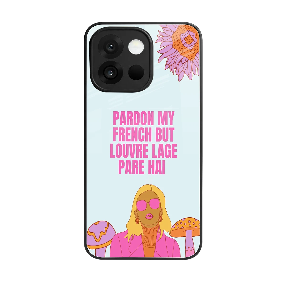 Louvre Lage Pade Hai back phone cover | glass case for oneplus 13s