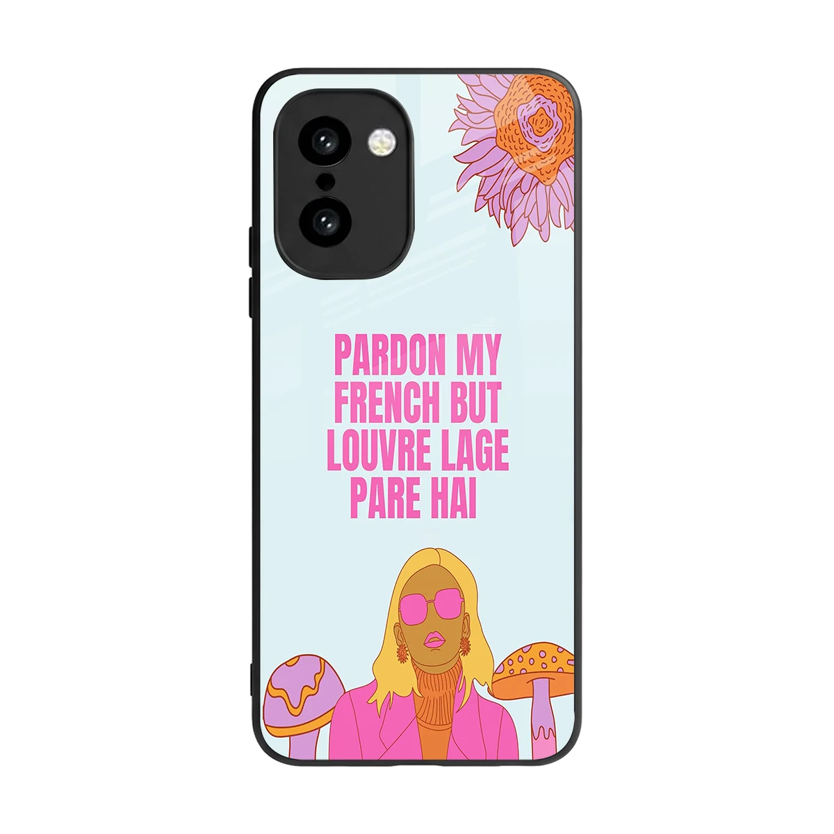 Louvre Lage Pade Hai back phone cover | glass case for oneplus 15r
