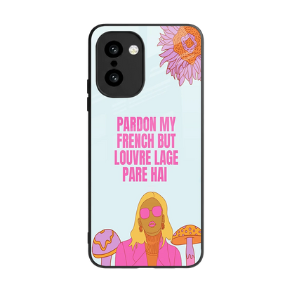 Louvre Lage Pade Hai back phone cover | glass case for oneplus 15r