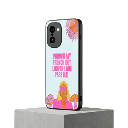 Louvre Lage Pade Hai oneplus 15r mobile cover | shockproof glass phone case