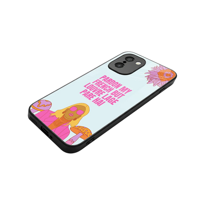 Louvre Lage Pade Hai stylish phone case for oneplus 15r | glossy glass and slim fit