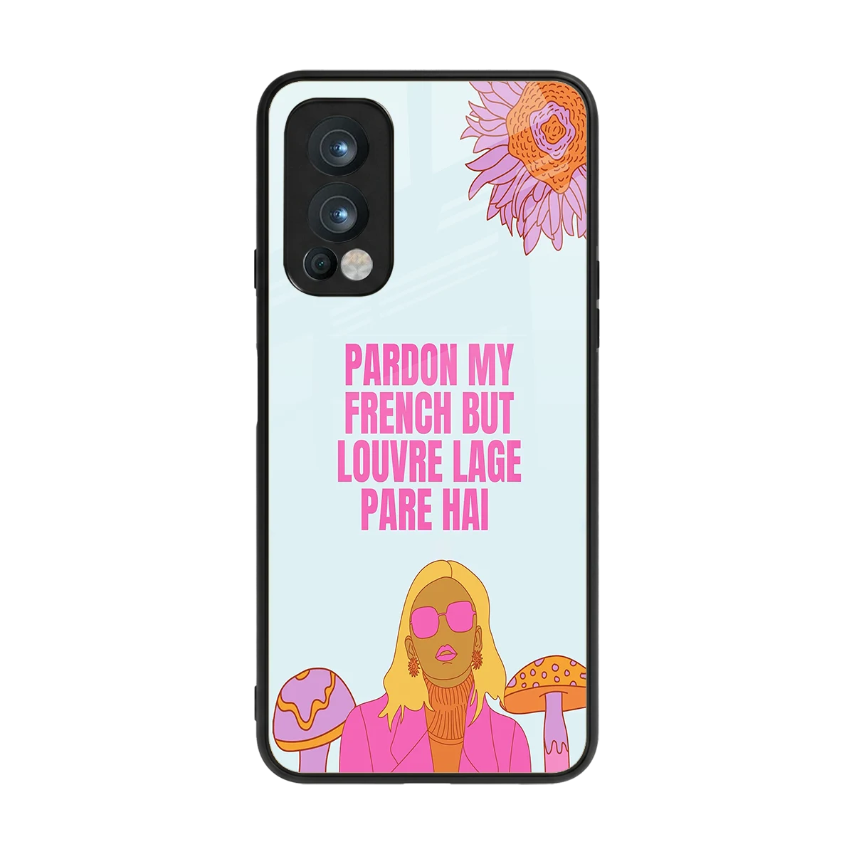 Louvre Lage Pade Hai back phone cover | glass case for oneplus nord 2