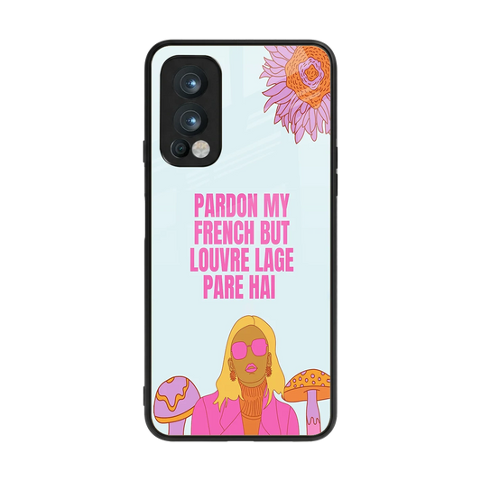 Louvre Lage Pade Hai back phone cover | glass case for oneplus nord 2