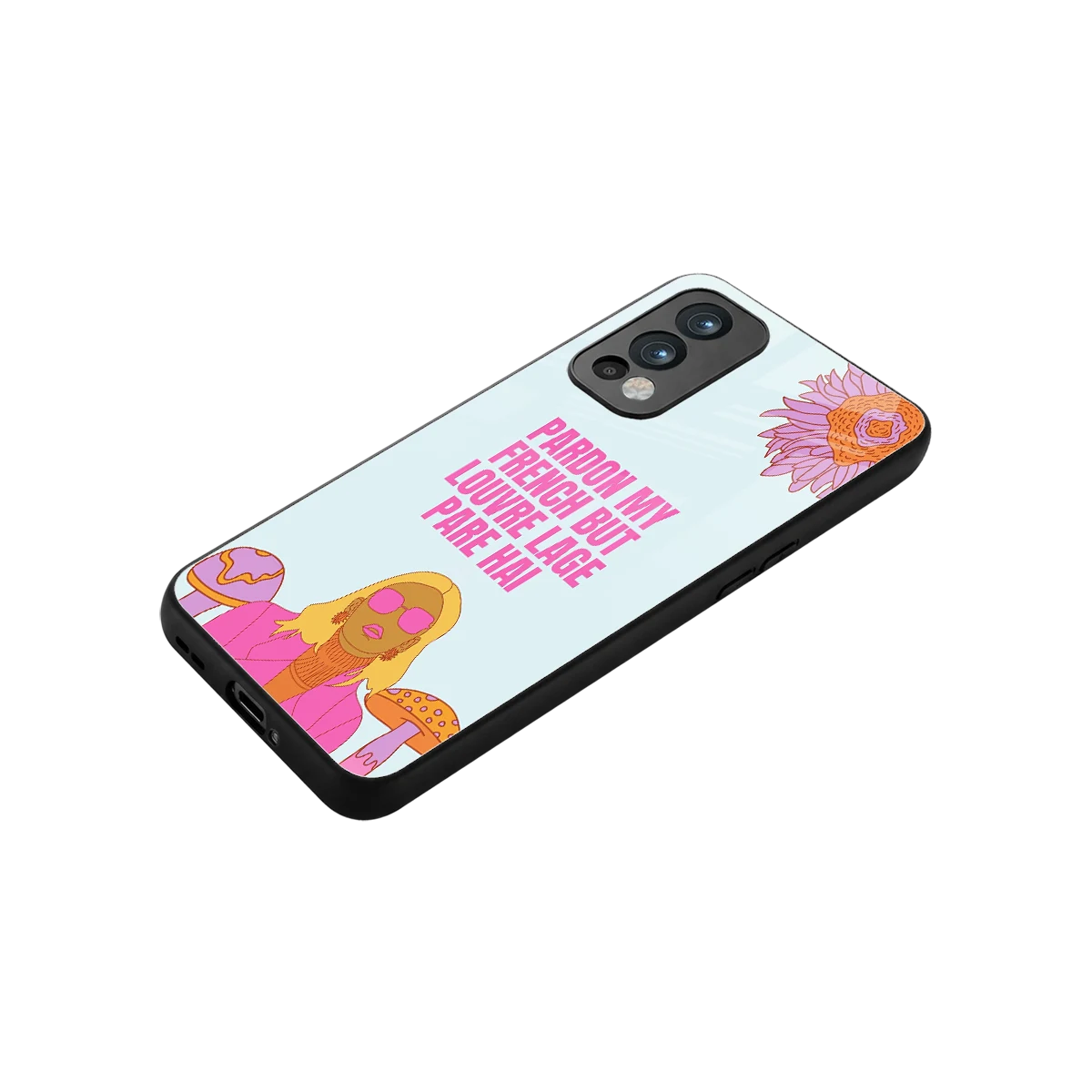 Louvre Lage Pade Hai stylish phone case for oneplus nord 2 | glossy glass and slim fit