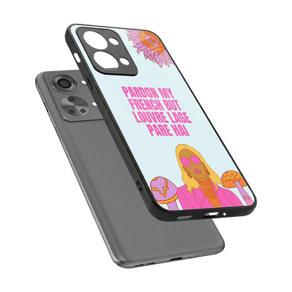 Louvre Lage Pade Hai sleek oneplus nord 2t cover with tempered glass back and TPU edges