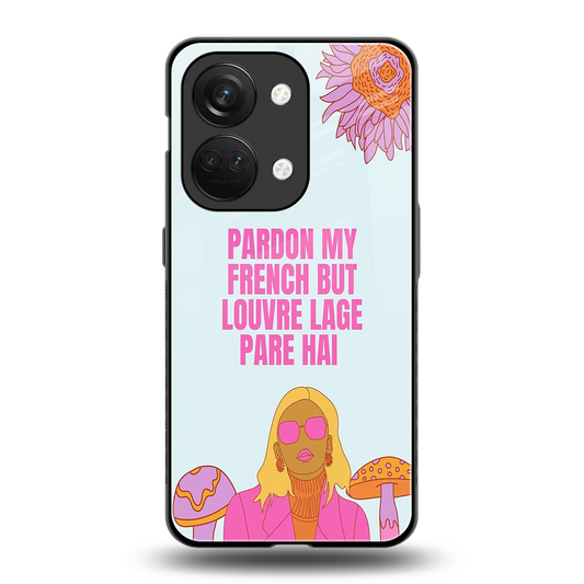 Louvre Lage Pade Hai back phone cover | glass case for oneplus nord 3