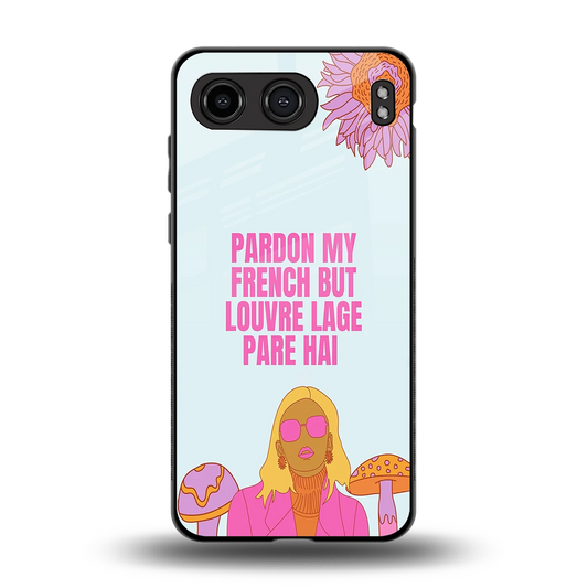 Louvre Lage Pade Hai back phone cover | glass case for oneplus nord 4