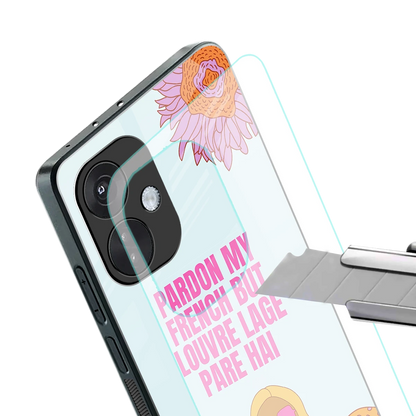 Louvre Lage Pade Hai stylish phone case for oneplus nord ce 3 | glossy glass and slim fit