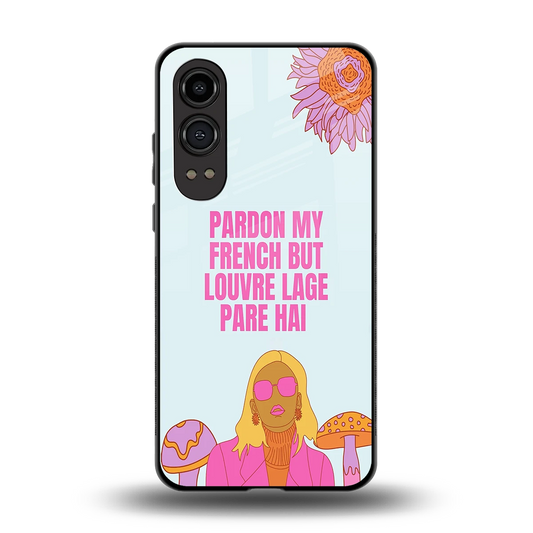 Louvre Lage Pade Hai back phone cover | glass case for oneplus nord ce 4 lite