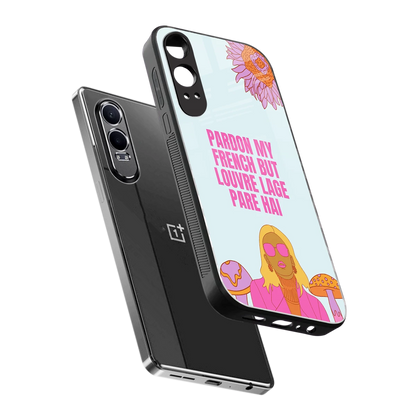 Louvre Lage Pade Hai sleek oneplus nord ce 4 lite cover with tempered glass back and TPU edges
