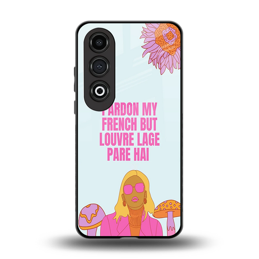 Louvre Lage Pade Hai back phone cover | glass case for oneplus nord ce 4