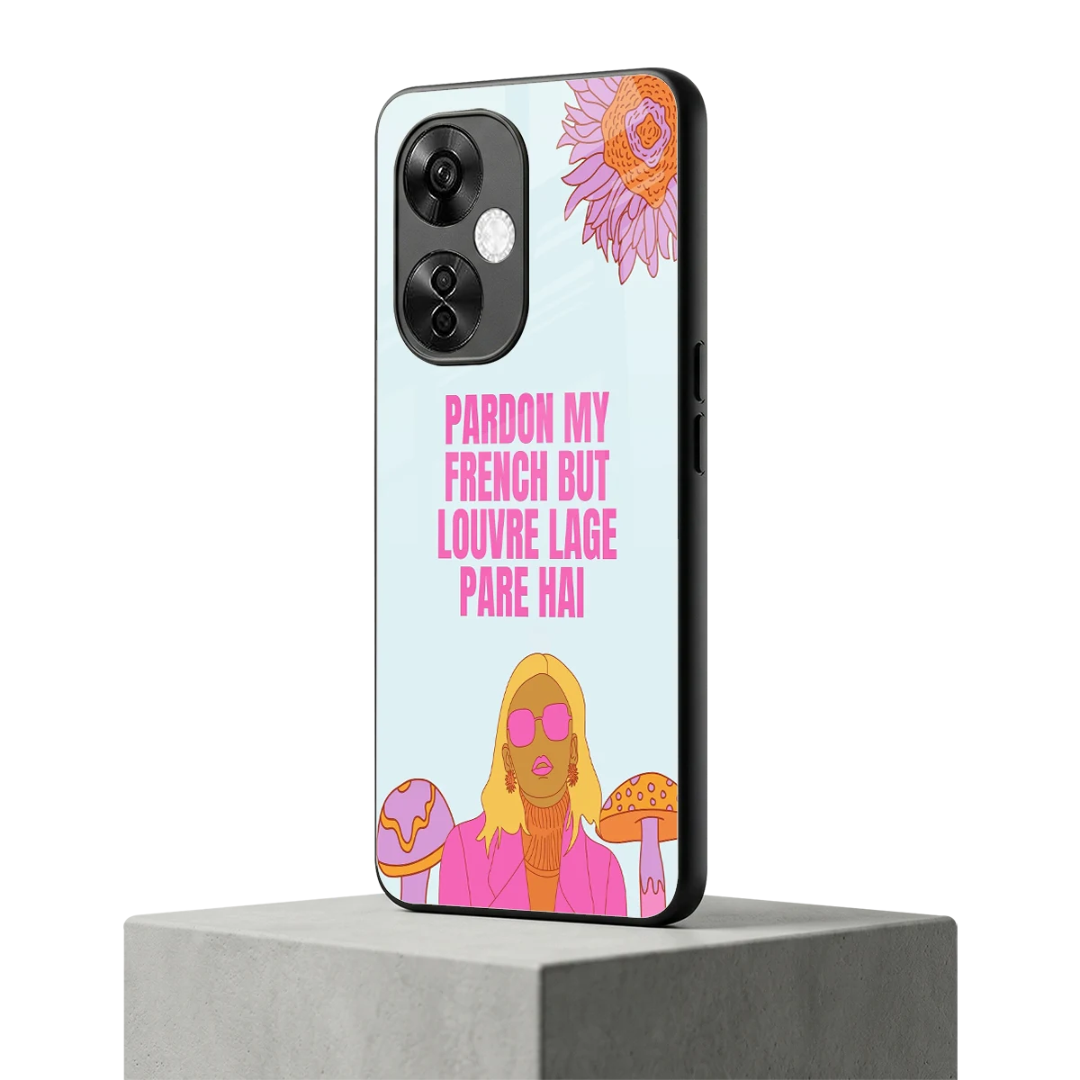 Louvre Lage Pade Hai oneplus nord ce 3 lite mobile cover | shockproof glass phone case