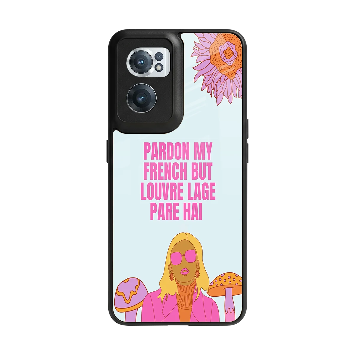 Louvre Lage Pade Hai back phone cover | glass case for oneplus nord ce 2