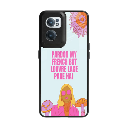 Louvre Lage Pade Hai back phone cover | glass case for oneplus nord ce 2