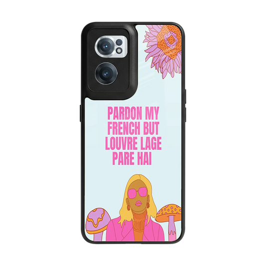 Louvre Lage Pade Hai back phone cover | glass case for oneplus nord ce 2