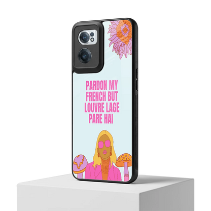 Louvre Lage Pade Hai oneplus nord ce 2 mobile cover | shockproof glass phone case