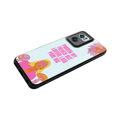 Louvre Lage Pade Hai stylish phone case for oneplus nord ce 2 | glossy glass and slim fit