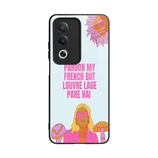 Louvre Lage Pade Hai back phone cover | glass case for oppo a3 pro