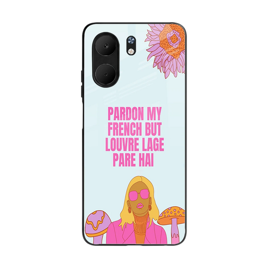 Louvre Lage Pade Hai back phone cover | glass case for oppo a5x 5g