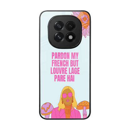 Louvre Lage Pade Hai back phone cover | glass case for oppo f29 5g