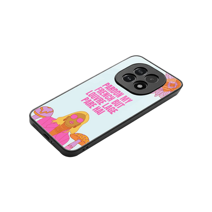 Louvre Lage Pade Hai stylish phone case for oppo f29 5g | glossy glass and slim fit